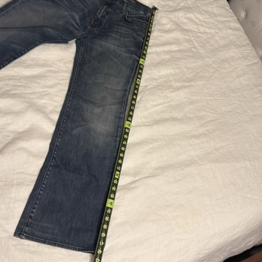 7 For All Mankind Women's Dark Blue Flared Jeans - Picture 10 of 10